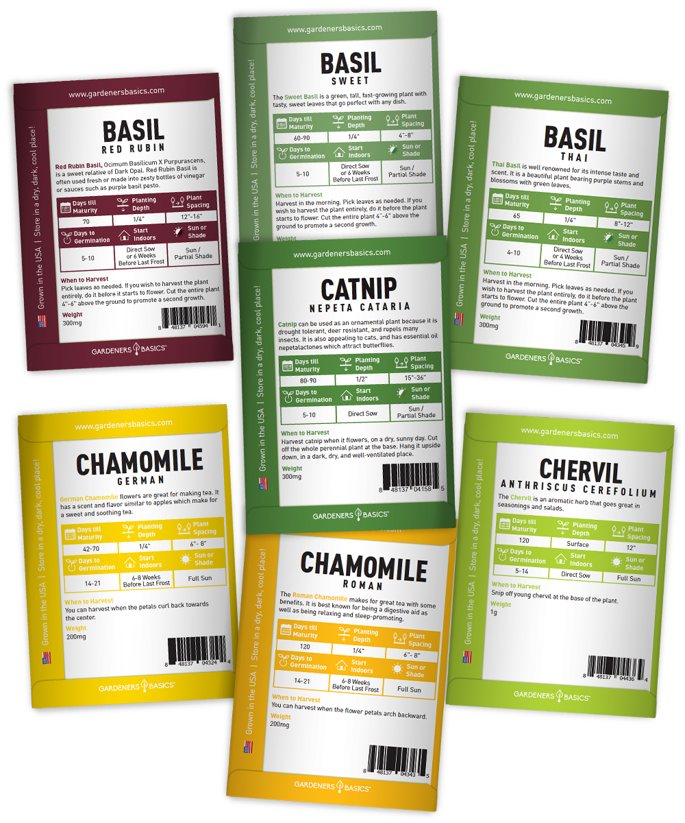 Popular Herb Seeds for Planting | 35 Variety Pack